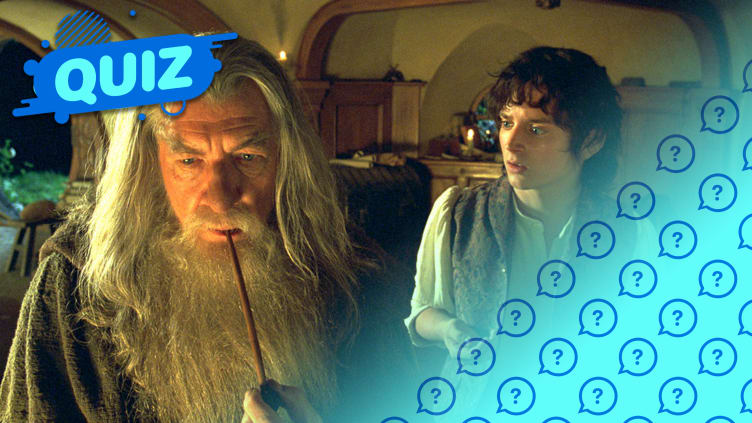  Ian McKellen as Gandalf with Elijah Wood as Frodo in ‘The Lord of the Rings: The Fellowship of the Ring.’