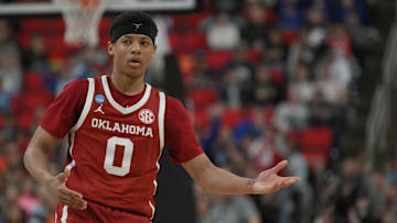 Oklahoma Sooners guard Jeremiah Fears (0)
