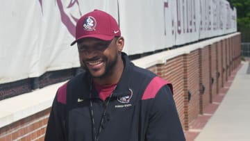 Florida State football and coaches players arrive for the fifth FSU spring football practice of the 2023 season on Thursday, March 23.

Patrick Surtain 1 Of 1