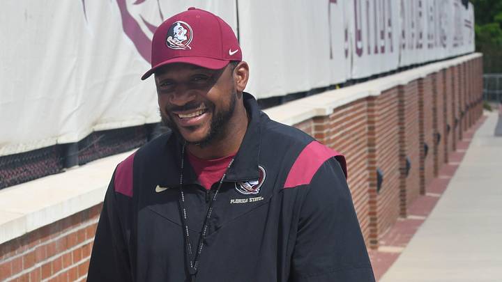 Florida State football and coaches players arrive for the fifth FSU spring football practice of the 2023 season on Thursday, March 23.

Patrick Surtain 1 Of 1