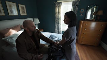 Chris Sullivan and Lucy Liu in Presence