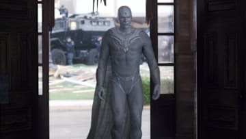 Paul Bettany as The Vision in Marvel Studios’ WandaVision. Photo courtesy of Marvel Studios. ©Marvel Studios 2021 All Rights Reserved. 