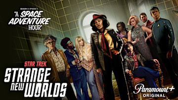 A Space Adventure Hour, season 3, Episode 4 of Strange New Worlds streaming on Paramount+. Photo Credit: Paramount+
