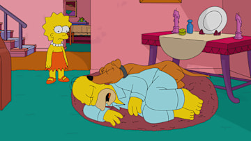 THE SIMPSONS: Homer angers Marge by binging their favorite show without her, and has to pick up a new skill in order to make amends. Meanwhile, Bart prepares to compete in “Krusty’s Holiday Trample” in the all-new “I’m Dancing as Fat as I Can” episode of THE SIMPSONS airing Sunday, Feb 10, (8:00-8:30 PM ET/PT). THE SIMPSONS ™ and © 2018 TCFFC ALL RIGHTS RESERVED.