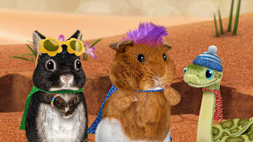 Zuri (voiced by Vanessa Huszar), Izzy (voiced by Victoria Scola-Giampapa) and Tate (voiced by Christopher Sean Cooper Jr.) in "Wonder Pets: In The City," now streaming on Apple TV+. | Courtesy of Apple TV+
