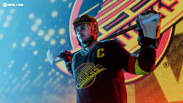 Quinn Hughes of the Vancouver Canucks in NHL 25