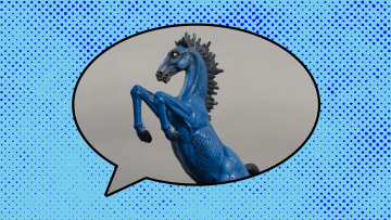 Behold: Denver Airport's 'Mustang' statue—or as Denverites call it, 'Blucifer.'