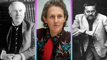 (L-R) Thomas Edison, Temple Grandin, and Charles Steinmetz .