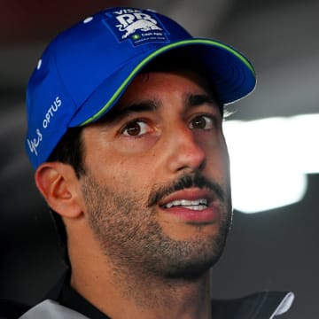 5th placed qualifier Daniel Ricciardo of Australia and Visa Cash App RB speaks to the media after qualifying ahead of the F1 Grand Prix of Canada at Circuit Gilles Villeneuve on June 08, 2024 in Montreal, Quebec. 