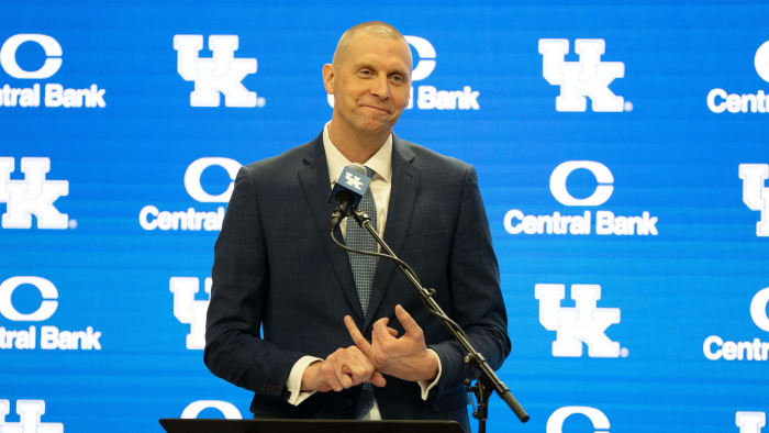 University of Kentucky’s new men’s basketball coach Mark Pope speaks about the future of Kentucky