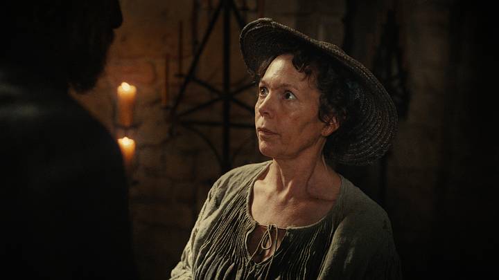 Olivia Colman in Wicker.