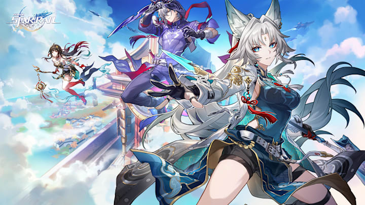 Honkai: Star Rail 2.5 key art showing Feixiao, Moze, and Lingsha.