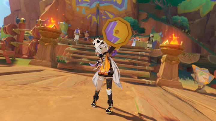 Genshin Impact screenshot of Iansan.