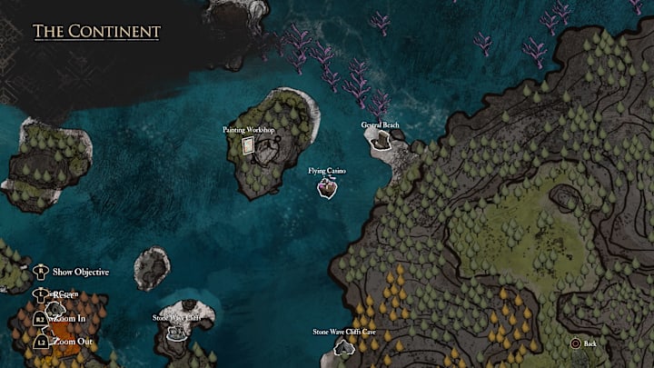 Map showing the location of Flying Casino in Expedition 33.