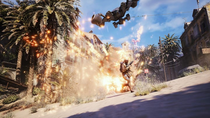 A drone attacks a raider in Arc Raiders
