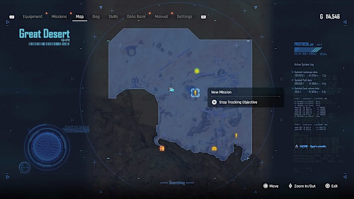 A map showing the  location of the guest to get the fishing rod.