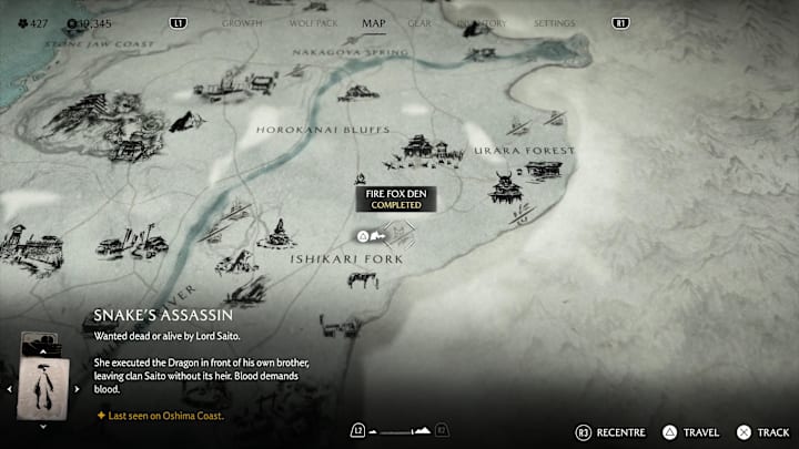 Fire Fox Den location, Ghost of Yotei