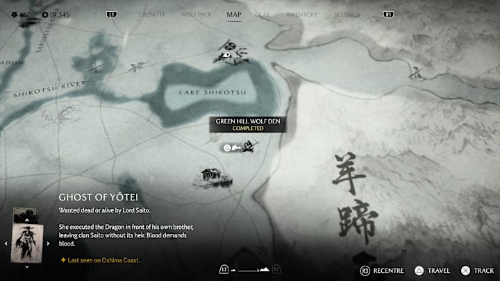 Green Hill Wolf Den location, Ghost of Yotei