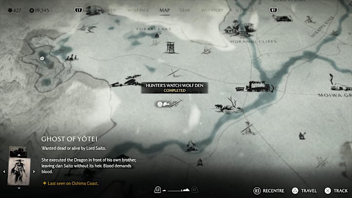 Hunter’s Watch Wolf Den location, Ghost of Yotei