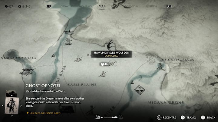 Howling Fields Wolf Den location, Ghost of Yotei