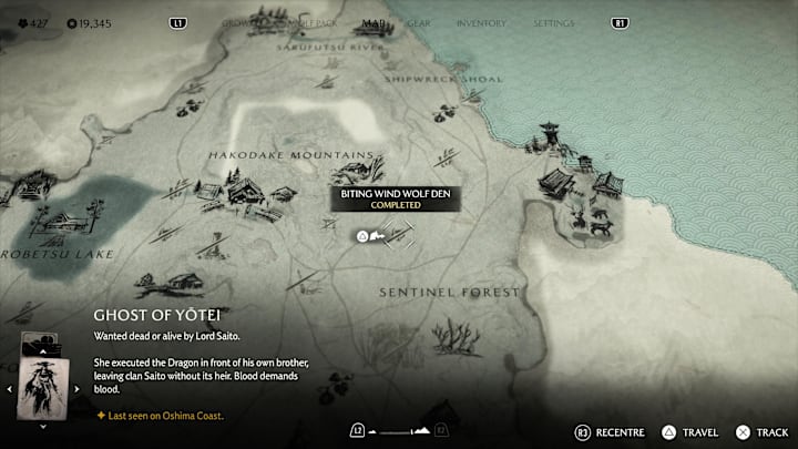Biting Wind Wolf Den location, Ghost of Yotei