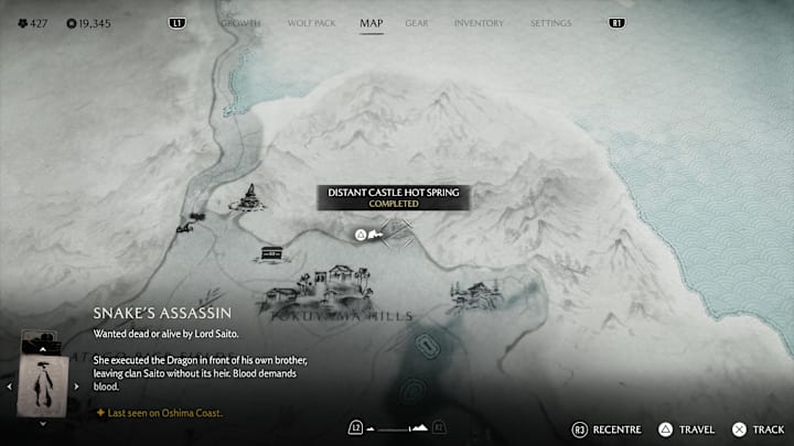 Distant Castle Hot Spring location, Ghost of Yotei