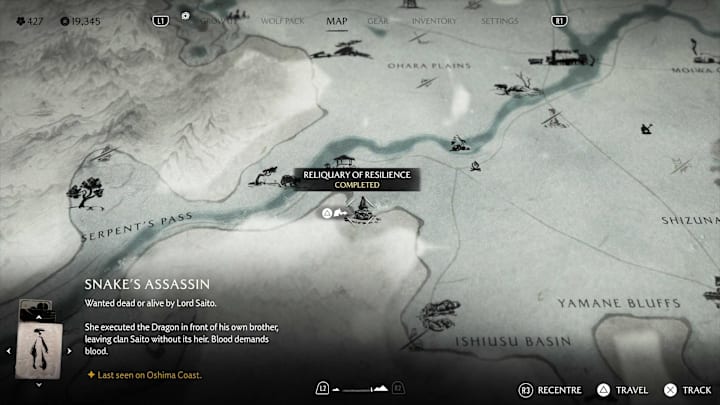 Reliquary of Resilience map screenshot location.