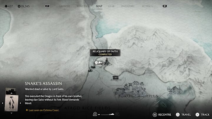 Reliquary of Faith map screenshot location.