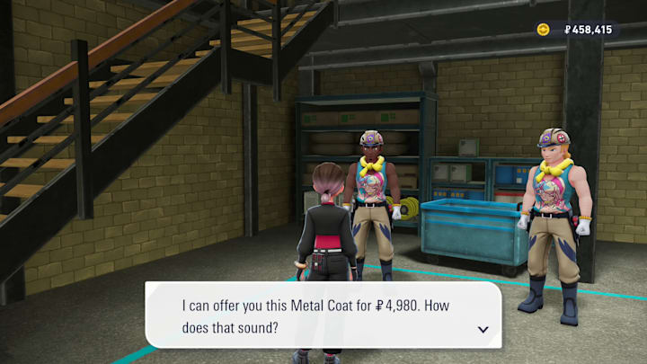 A Racine Construction worker selling a Metal Coat