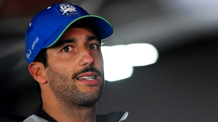 5th placed qualifier Daniel Ricciardo of Australia and Visa Cash App RB speaks to the media after qualifying ahead of the F1 Grand Prix of Canada at Circuit Gilles Villeneuve on June 08, 2024 in Montreal, Quebec. 