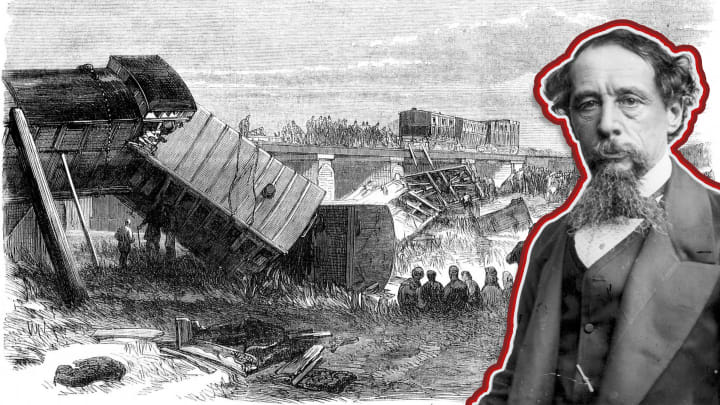 In 1865, author Charles Dickens survived a train crash—and he was never the same.