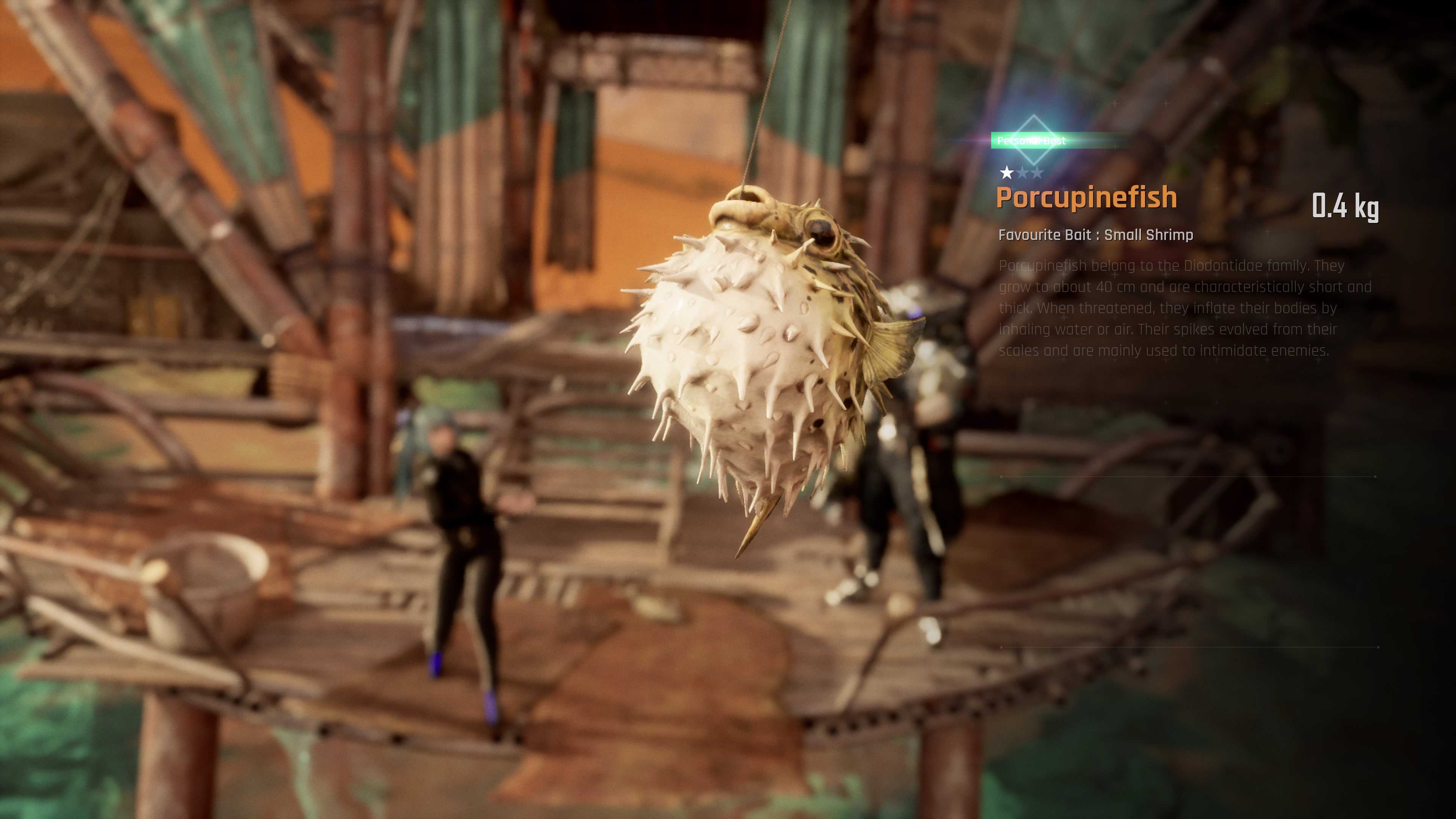 Porcupinefish caught in Stellar Blade