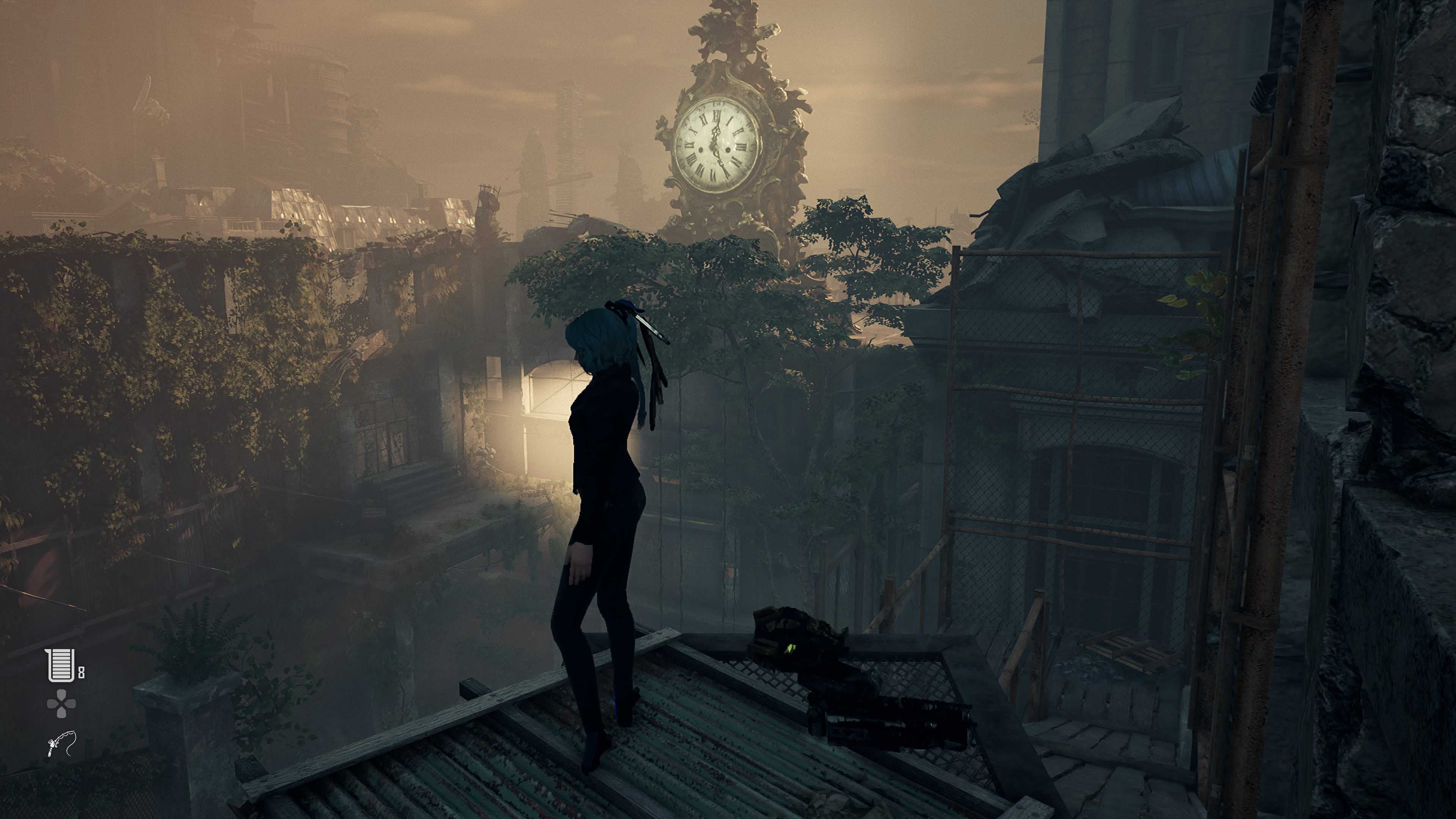 Eidos 7 clock tower in Stellar Blade