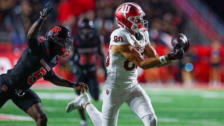 Indiana wide receiver Charlie Becker has emerged as one of the top pass-catching prospects in the 2027 NFL Draft.