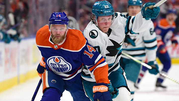 San Jose Sharks v Edmonton Oilers