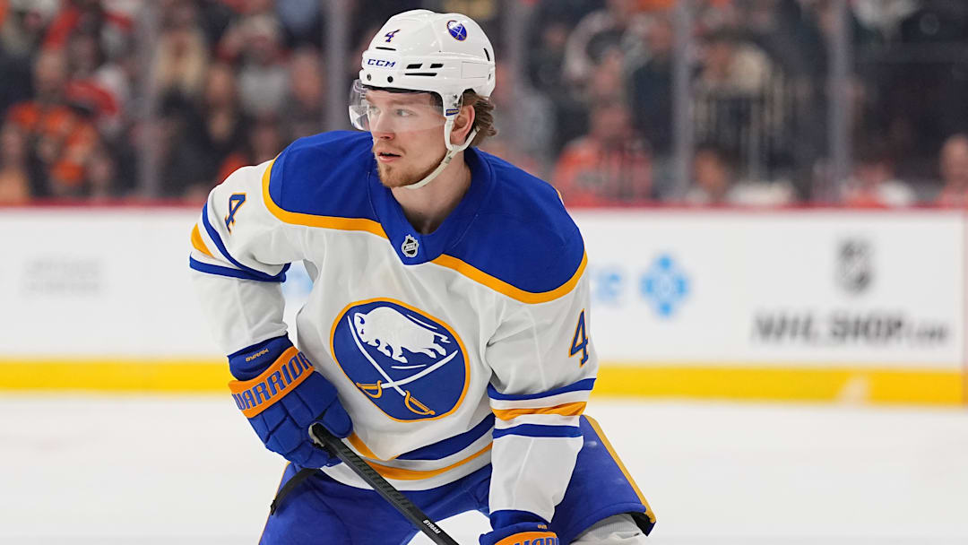 Buffalo Sabres RFA blue liner Bowen Byram is a prime target for an offer sheet this summer.