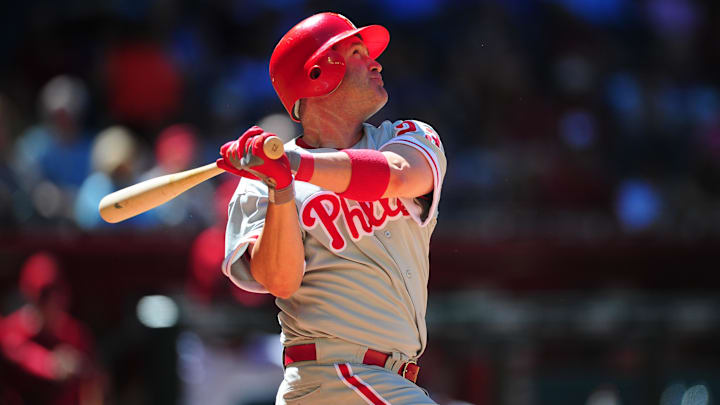 Brian Schneider with the Philadelphia Phillies during the 2011 season. Schneider has been named the manager for USA Baseball's 2026 18U National Team.