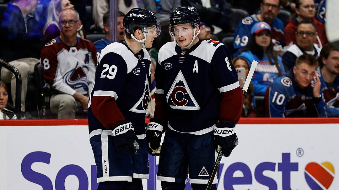 Colorado Avalanche center Nathan MacKinnon and defenseman Cale Makar Credit: Isaiah J. Downing-Imagn Images