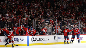 Pierre-Luc Dubois, Washington Capitals Mandatory Credit: Geoff Burke-Imagn Images