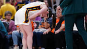 Caitlin Clark's status is in doubt against the Liberty on Wednesday, July 16.