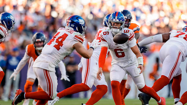 New York Giants quarterback Jaxson Dart 