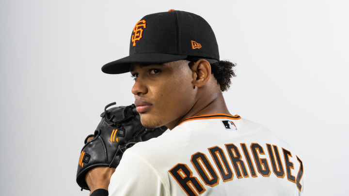 Feb 24, 2023; Scottsdale, AZ, USA; San Francisco Giants pitcher Randy Rodriguez poses for a portrait.