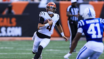 Cincinnati Bengals quarterback Desmond Ridder 
