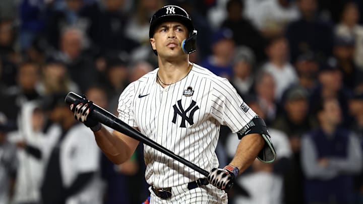 New York Yankees designated hitter Giancarlo Stanton's injury has hurt the team's odds to win the World Series.