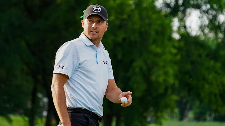 Jordan Spieth is a PGA Championship victory away from the career grand slam.  | Raymond Carlin III-Imagn Images