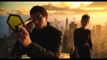 Adam Driver and Nathalie Emmanuel in Megalopolis