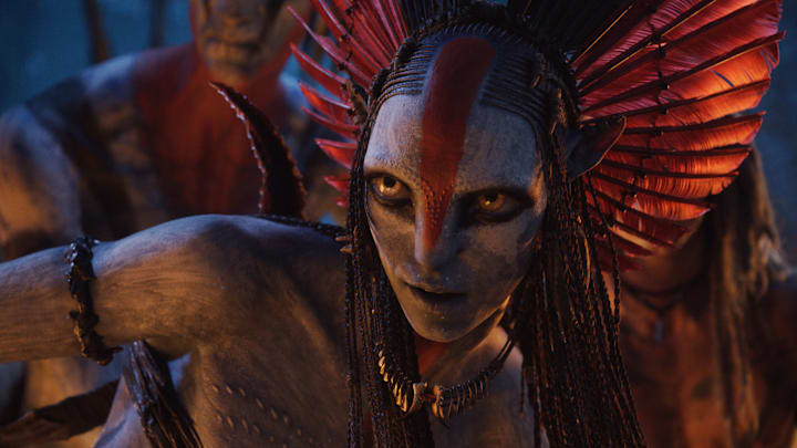 Varang (Oona Chaplin) in 20th Century Studios' AVATAR: FIRE AND ASH. Photo courtesy of 20th Century Studios. © 2025 20th Century Studios. All Rights Reserved.