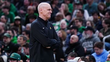 Dec 27, 2024; Boston, Massachusetts, USA; Indiana Pacers head coach Rick Carlisle watches from the sideline as they take on the Boston Celtics at TD Garden. Mandatory Credit: David Butler II-Imagn Images