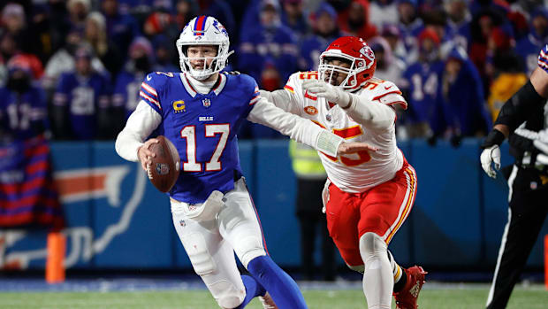 Buffalo Bills quarterback Josh Allen will lead the team into a showdown against the Kansas City Chiefs.