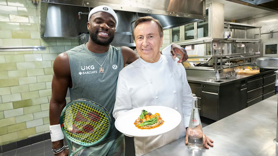 Frances Tiafoe and Daniel Boulud